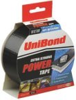 Loctite UniBond Power Tape Duct Tape, 25 m x 50mm, Black, Shine Finish