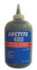 Loctite Black 480 Low Strength, Retaining Compound Ethyl Cyanoacrylate Liquid Bottle 500 g, 120 °C, 0 °C