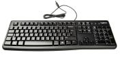 Logitech K120 Wired USB Standard Keyboard, QWERTY (UK), Black