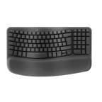 Logitech 920-012333 Wireless Ergonomic Keyboard & Mouse Set, QWERTY, Graphite