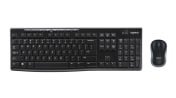 Logitech Wireless Standard Keyboard & Mouse Set, QWERTY (US), Black