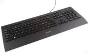 Logitech Wired USB Standard Keyboard, Nordic, Black