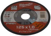 Milwaukee Steel, 125 mm x 1 mm Thick