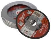 Milwaukee CUT.W, 115 mm x 1 mm Thick, 10 Grit 10 Per Pack