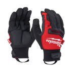 Milwaukee Winter Red Acrylic Work Gloves, Size 9, Nitrile Coating