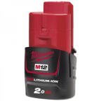 Milwaukee 4932430064 2 Ah 12V Power Tool Battery, For Use With M12 Series