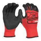 Milwaukee Impact Pro Black Nitrile Gloves, Size 10, Nitrile Coating