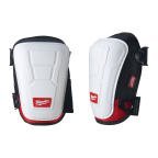 Milwaukee White, Black Knee Pad, Adjustable Strap