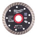 Milwaukee DTU, 115 mm x 2.2 mm Thick
