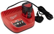 Milwaukee 4933451901 2 Ah 12V Battery & Charger, For Use With M12 Tools