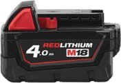 Milwaukee 4932430063 4 Ah 18V Rechargeable Power Tool Battery, For Use With Milwaukee Power Tools