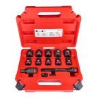 Milwaukee 10 → 24 mm 1/2 in Drive Impact Socket Set, 150mm length