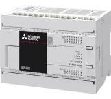Mitsubishi Electric MELSEC IQ-F Series PLCs-Programmable Logic Controller, 24-Input, Sink Input, 16 Outputs, Transistor