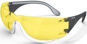 Moldex ADAPT Safety Glasses, UV Resistant, Yellow, Black, Grey Polycarbonate Lens, Thermoplastic Elastomer Polyamide,