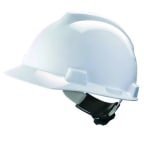 MSA Safety V-Gard White Safety Helmet Adjustable