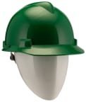 MSA Safety V-Gard Green Safety Helmet Adjustable