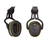 MSA Safety V-Gard Ear Shells for Helmets, 32 dB, Yellow, Black