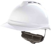MSA Safety V-Gard 500 White Safety Helmet Ventilated Adjustable