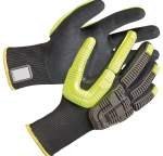 North 41-4413BE Black Fibreglass, HPPE, Polyester, Steel Fibre Work Gloves, Size 10/XL, Nitrile Coating