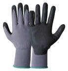 North FlexMech 663 Black, Grey Polyamide Jersey Work Gloves, Size 10, Nitrile Foam Coating