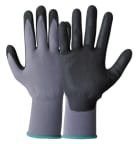 North GemoMech 664 Black, Grey Nitrile Work Gloves, Size 8, Nitrile Foam Coating