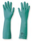 North Camatril 732 Green Nitrile Work Gloves, Size 8, Latex Coating