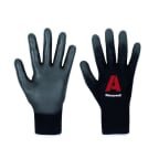 North Vertigo Black Polyamide Work Gloves, Size 8 250mm, Polyurethane Coating