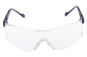 North OP-TEMA Safety Glasses, Abrasion Resistant, Clear, Blue Polycarbonate Lens, Nylon