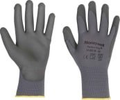 North Grey Polyamide Work Gloves, Size 10, Polyurethane Coating