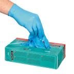 North DEXPURE 801-95 Blue Nitrile Disposable Gloves Food Safe 200 μm, Size 10
