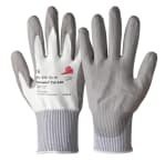 North Camapur Cut 620 Grey, White Polyurethane Work Gloves, Size 9