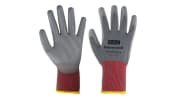 North WorkEasy 13G GY PU 1 Grey Polyurethane Gloves, Size 8, Polyurethane Coating