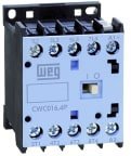 WEG CWC Contactor, 230V ac Coil, 4-Pole, 16 A, 7.5 kW 230V ac, 4 NO, 690V ac