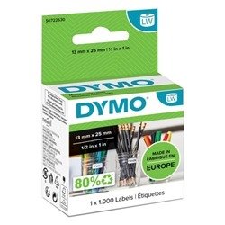 Dymo 11353 LabelWriter Labels 13mmx25mm White (Pack of 1000) S0722530