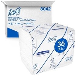 Scott Toilet Tissue Refills 250 Sheets Bulk (36 Pack) 8042