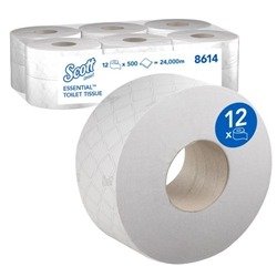 Scott Mini Jumbo Toilet Tissue Roll 200m (Pack of 12) 8614
