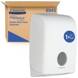 Aquarius Folded Hand Towel Dispenser White 6945