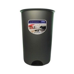 Addis Smart Round Bin Base 50 Litre Metallic Grey 503579