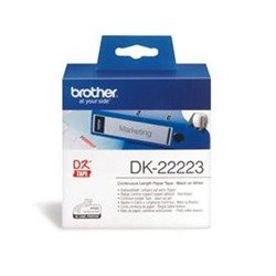 Brother Continuous Paper Roll Black on White 50mm DK-22223