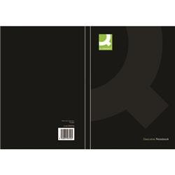 Q-Connect Hardback Casebound Notebook A5 Black (Pack of 3) KF03726