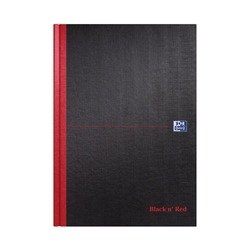 Black n' Red Casebound Smart Ruled Hardback Notebook A4 100080428