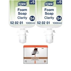 Tork Clarity Foam Soap Refill 1000ml (Pack of 6) 520201 x2 + FREE Nescafe Azera 500g
