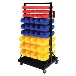 Bin Rack c/w; 90 Polypropylene Bins