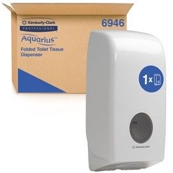 Aquarius Bulk Pack Toilet Tissue Dispenser White 6946