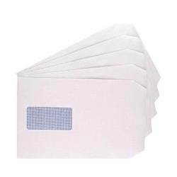 Q-Connect C5 Envelopes Window Pocket Self Seal 100gsm White (Pack of 500) Ref KF71466