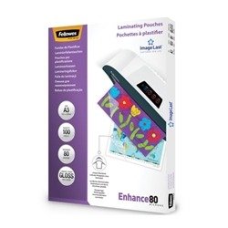 Fellowes Laminating Pouch A3 160 Micron Total Thickness Gloss (Pack of 100) 5306207